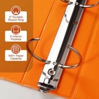 CIXILDTS 2-inch Round Ring Binder, Durable 2" 3 Ring Binder Fit Letter Size - Image 4