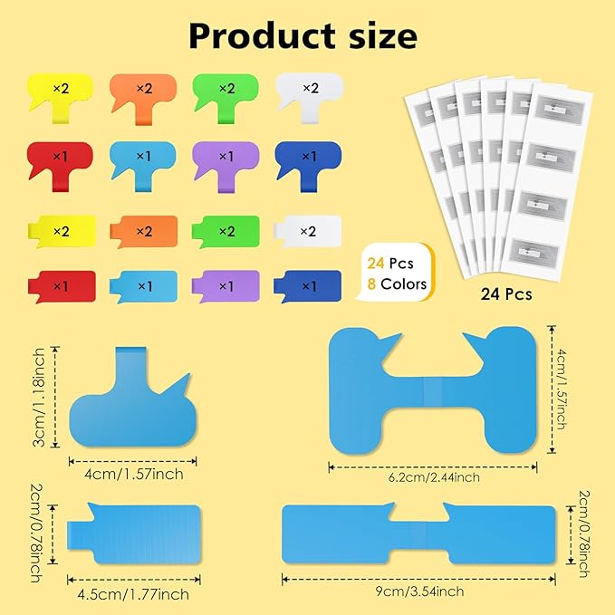 SummerBrite 24-Pack Smart NFC Cable Labels - Image 3