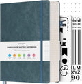 OFFIGIFT Bullet Dotted Journal Notebook, 312 Numbered Pages A5 Hardcover by OFFIGIFT