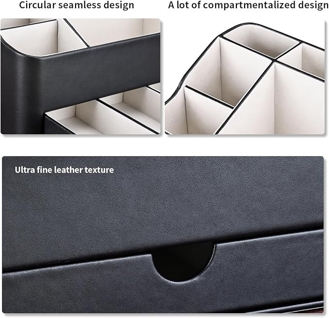 KINGFOM Desk Organizer with Drawer, Desk Organizer and Accessories 5 - Image 4