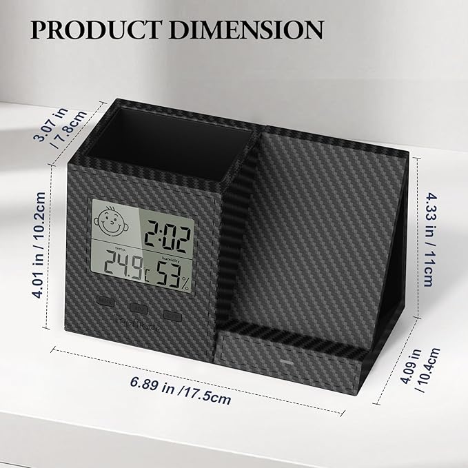 TopMade Wireless Charger with Pen Remote Holder, Digital Thermometer and - Image 7