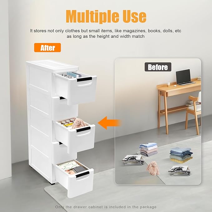 YARDOMGAR 5-Drawer Storage Cabinet - Image 4