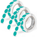 Perco Teal 1-Inch Round Circle Dot Sticker Labels by Perco
