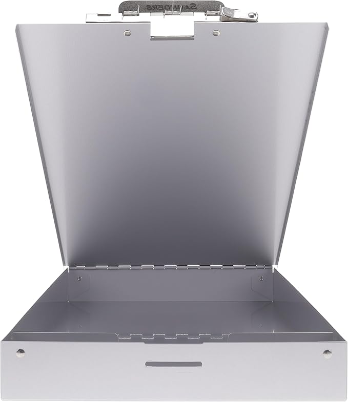Saunders Metal Clipboard with Storage, Letter Size Paper Organizer, Steel Clip - Image 6