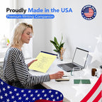 WritePads Legal Pads 8.5 x 11, Wide Ruled Note Pads, 50 Sheets, Sturdy back - Image 2