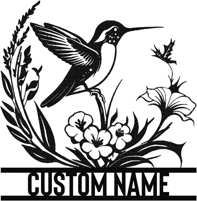 Personalized Metal Signs | Bird Metal Wall Art | Metal Name Sign Birds Welcome - Image 8