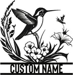 Personalized Metal Signs | Bird Metal Wall Art | Metal Name Sign Birds Welcome - Image 8