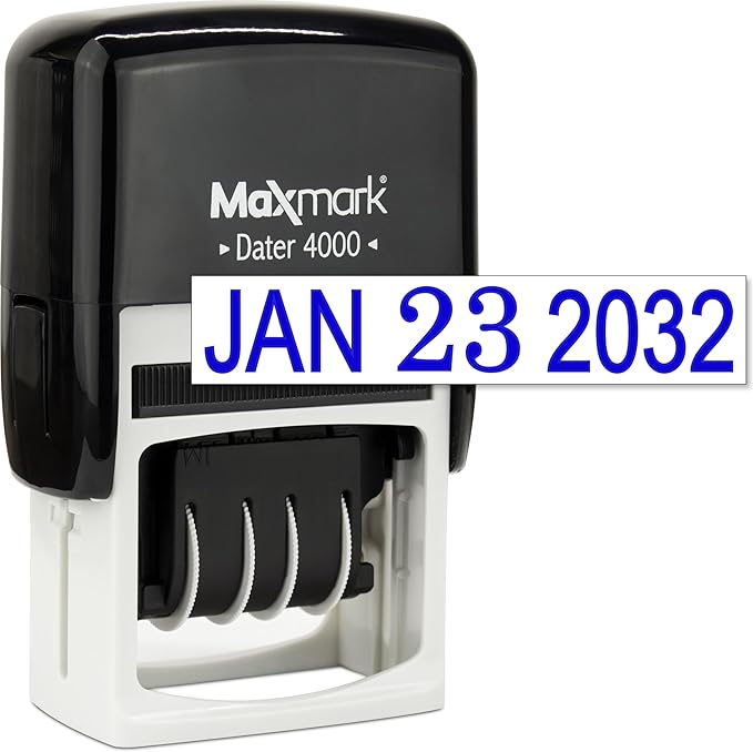 MaxMark Dater 4000 Self Inking Date Stamp - Image 2