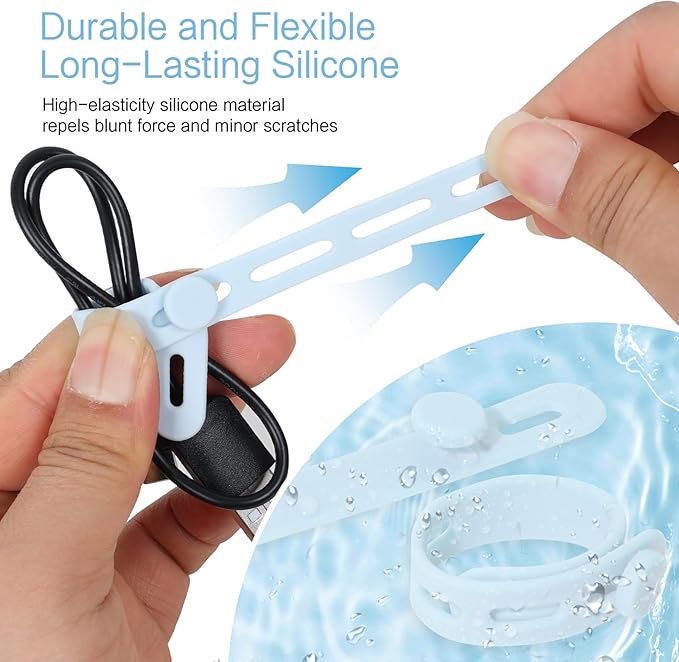 Donruby 24Pcs Silicone Cable Ties - Image 4