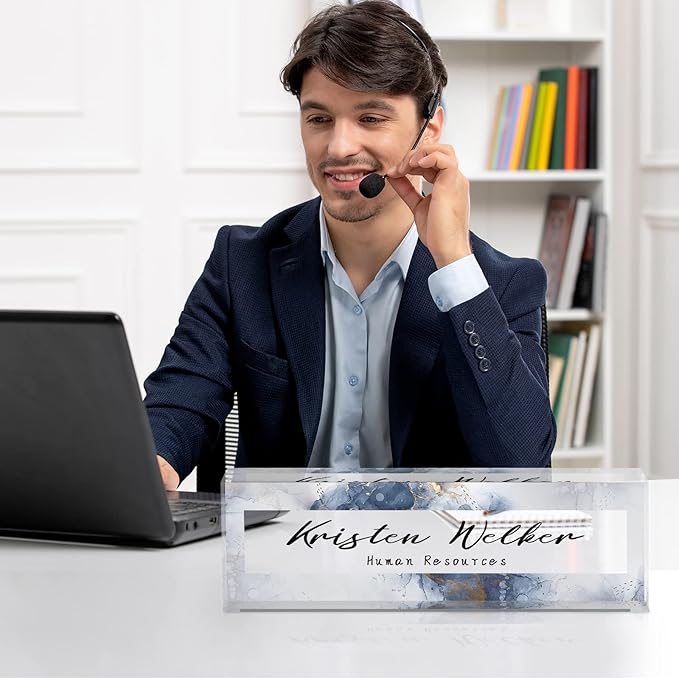 Desk Name Plate Personalized, Custom Name Plate - Image 5