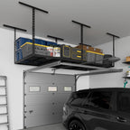 4x8ft overhead garage storage rack 750lbs capacity, 26"-40" on a desk or shelf
