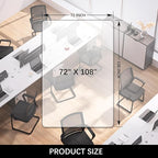 Kuyal Clear Chair Mat, Hard Floor Use - Image 7