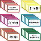 36 Pack Magnetic Dry Erase Labels - Image 2