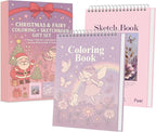 Fuxi Coloring Books for Girls, 60 Sheets Blank Sketch Book + 50 Designs Blank - Image 9