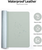YSAGi Leather Desk Protector, Office Mat, Large Mouse Mat, Non-Slip PU Leather - Image 4