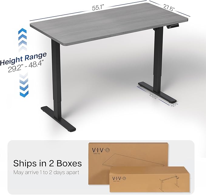 VIVO Electric 55 x 28 in Standing Desk, Memory Height Adjustment, 1B Series - Image 3