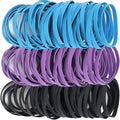AMUU Rubber Bands Size #64 227g/0.5 lb Purple Blue Black Rubber Bands by AMUU