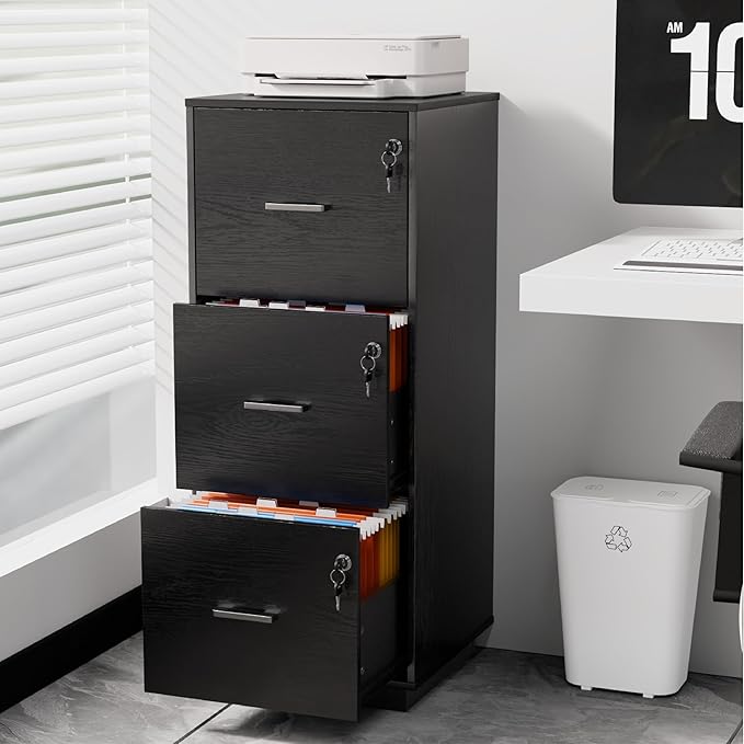 VINGLI 3 Drawer File Cabinet - Image 2
