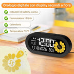 DOOMAY Digital Alarm Clock for Bedroom: Dual Alarm Bedside Clock VA LCD Display - Image 5