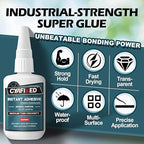 Medium-Thin Super Glue 4oz Clear Liquid CA Glue - Image 2