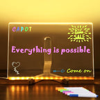 Acrylic Dry Erase Board with Light 11.8 X 7.9” Clear Light up Dry Erase Board - Image 9