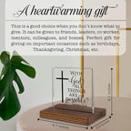 Matthew 19:26 Desk Sign, Christian Bible Verse Decor - Image 4