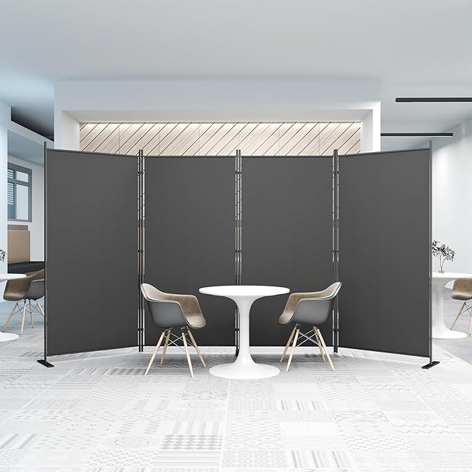 Helios&Hestia 4-Panel 6 ft Tall Indoor Folding Room Divider, Portable Privacy by HeliosHestia