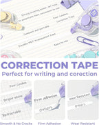Four Candies White Correction Tape, 39.4 Feet, 12 Pack Easy to Use Applicator - Image 2
