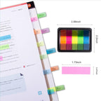 Golcellia 600 Pcs, Transparent Sticky Notes, Page Markers, Book Tabs, Sticky - Image 2