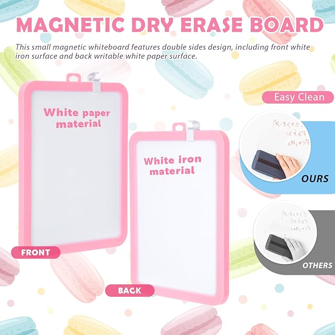 Outus 10 Pcs Dry Erase Mini White Boards Bulk 8.5 x 11'' Small Magnetic - Image 6