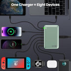 USB C Charger 200W USB C Charger Block GaN III 8-Port Fast Charging Station PD - Image 2