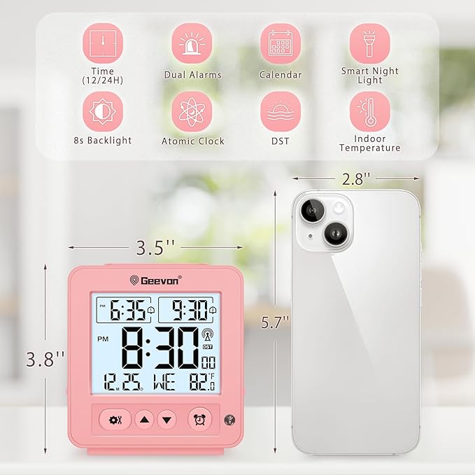 Geevon Small Digital Atomic Alarm Clock - Image 5
