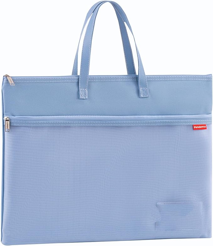 Pendancy Mesh Zipper Pouch A3 Size, Large Double Pocket Waterproof File Bag by Pendancy