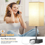 15'' bedside table lamp for bedroom small night, package contents