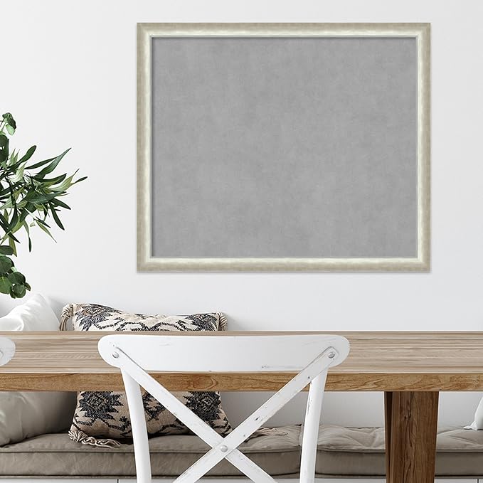 Amanti Art Silver Framed Magnetic Board 22x26 Medium Vision Board - Image 5