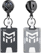 MNGARISTA Retractable Badge Holder, Heavy Duty Badge Reel Keychain by MNGARISTA