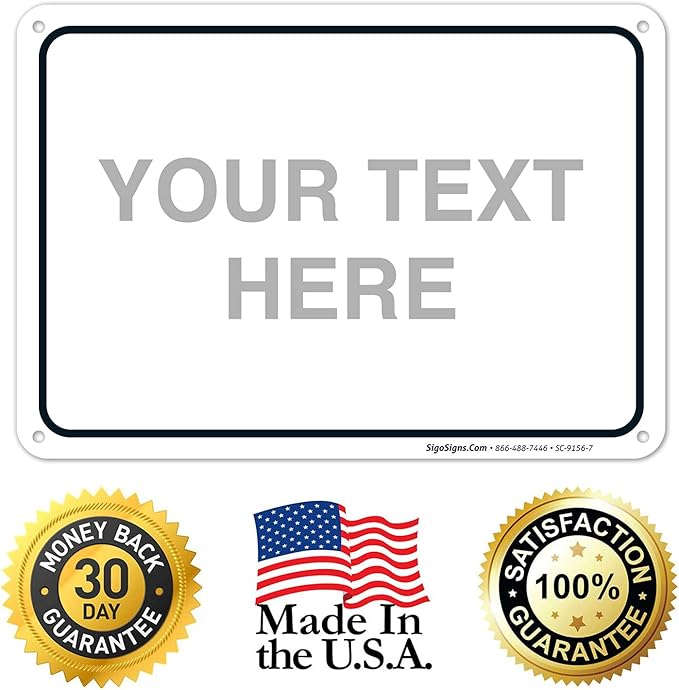 Custom Sign, Personalized Metal Signs, Customize - Image 8