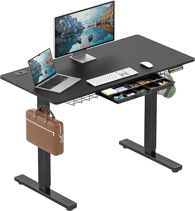 SHW 48-Inch Electric Height Adjustable Standing Desk by SHW