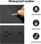 PU Leather Desk Pad Protector Gaming Mouse Pad Non Slip Desk Mat - Image 2