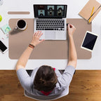 Boutilon Leather Desk Pad Protector, Non-Slip Mouse Pad, Laptop Desk Pad - Image 6