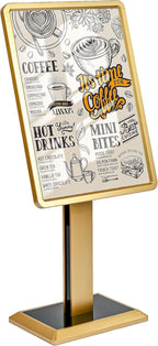 lesolar Display Menu Stand, 21x29 Inch Heavy Duty Aluminum Pedestal Sign Holder - Image 8