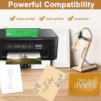 Silunkia 28 Sheets White Shimmer Cardstock 8.5 x 11 Printer Paper, 92lb - Image 5