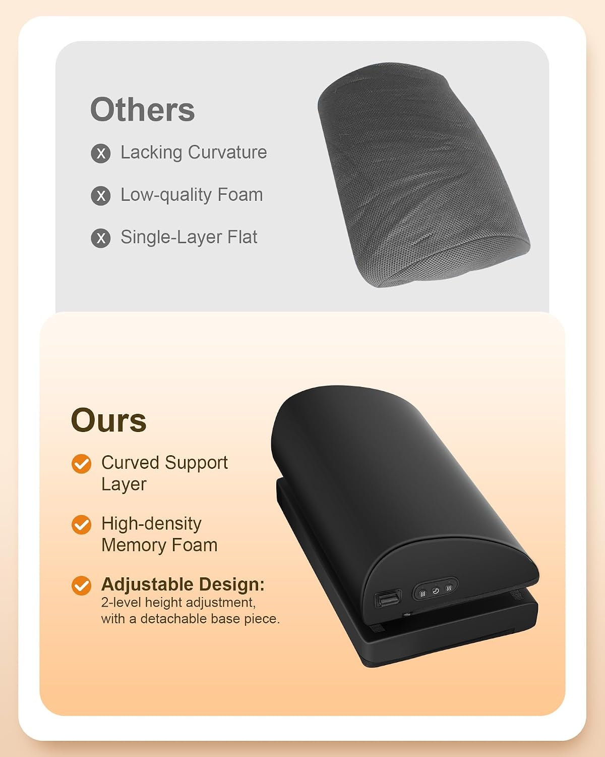 Beleduc Heated Foot Rest Under Desk at Work,Ergonomic Under Desk Foot Stool