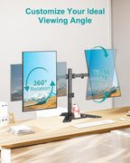 mount pro dual monitor stand, free-standing full motion, package contents