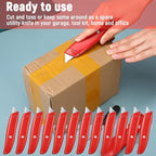 20 Pcs Retractable Utility Knife, Box Cutter Aluminum Alloy Carpet Knife Heavy - Image 4