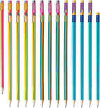 M&G Aurora Series 24 Pack 2B Triangular Wood-Cased Pencils, Pre-Sharpened by MG