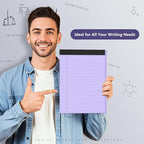 4 Pack Legal Pads 8.5 x 11 College Ruled Colored Note Pads 8.5" x 11" Lined - Image 5