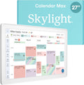 Skylight Calendar Max – 27" Digital Calendar & Chore Chart, Classic White | Family Organizer, HD Touchscreen Display, Wall Mountable, Portrait or Landscape, WiFi, Auto-Brightness