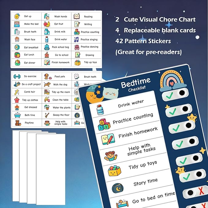 2PCS Magnetic Visual Chore Chart - Image 2