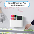 First-zgel 3 Pack Magnetic Pen Holder, Wall Mount Magnetic Dry Erase Marker - Image 4